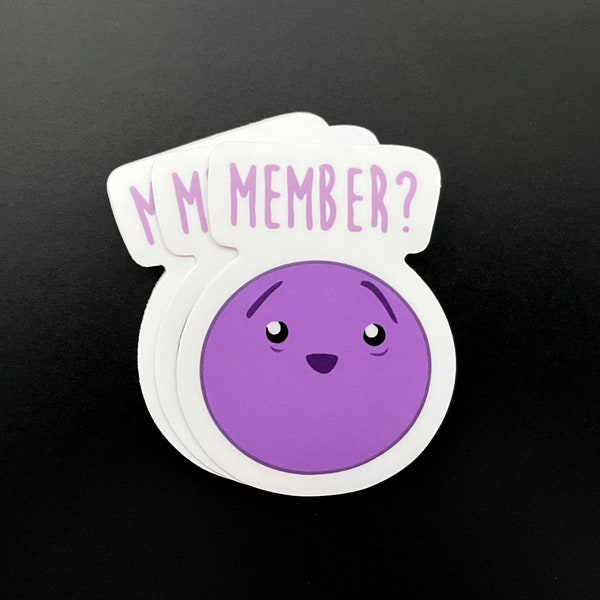 Pair of Member Berries Stickers (2 count) - Matte Vinyl Stickers 2.75 in. Tall