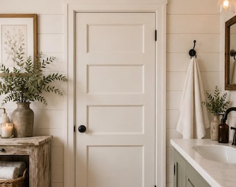 Vintage Powder Room Sign | Pink Farmhouse Shabby Chic Bathroom Decor