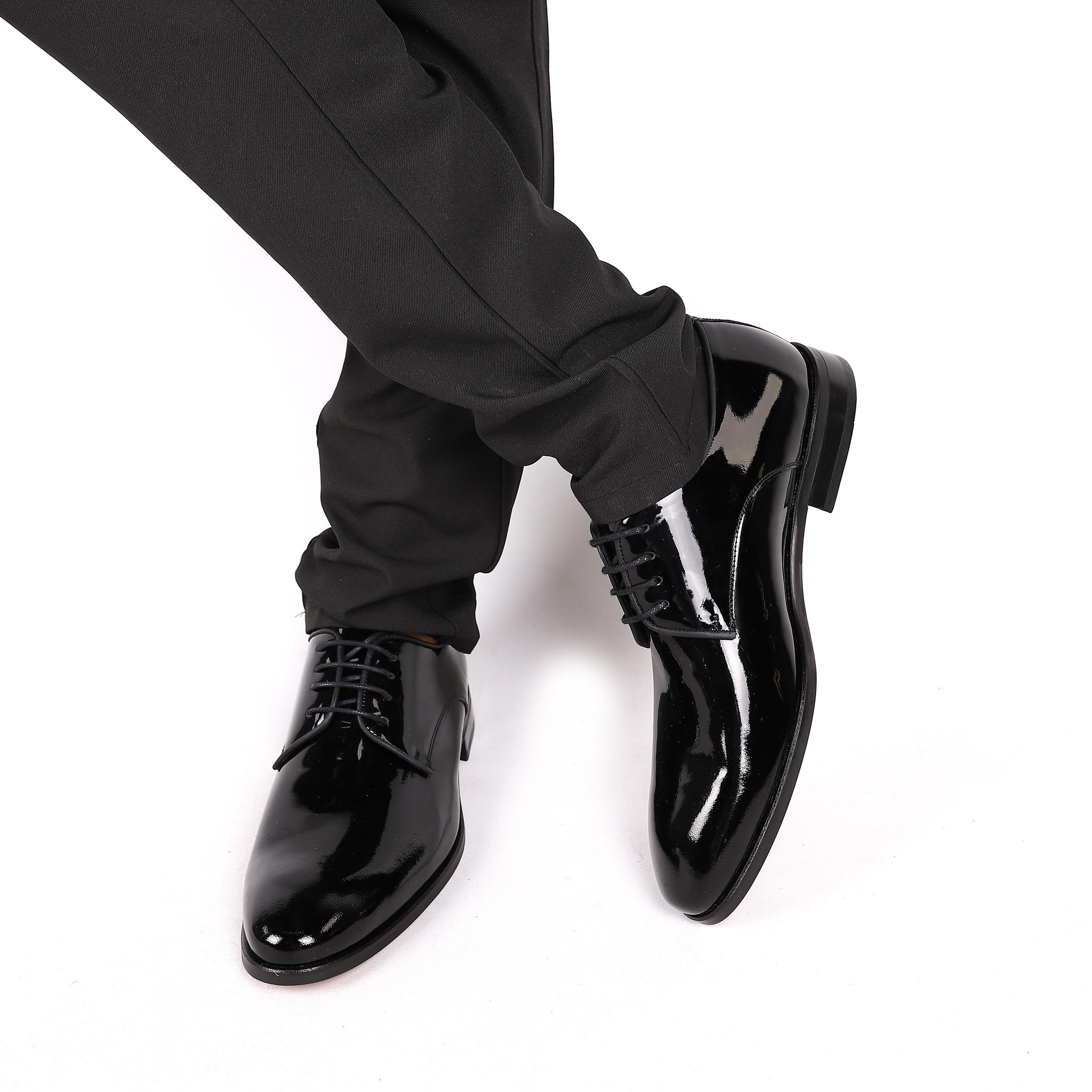 Men's Handmade Black Patent Leather Dress Shoes Men's Handmade Black Patent Leather Dress Shoes