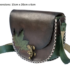 FRAUEN Dunkelbraun Turksh 3mm Pflanzlich Gegerbtes Handgefärbtes Büffelleder, Umhängetasche, Crossbody-tasche, Lederhandtasche Ethnic