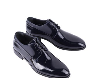 Artisan Crafted Black Suede Mens shoes from India Handmade Men Black Suede Wingtip Shoes, Black Formal Shoes  main image 3