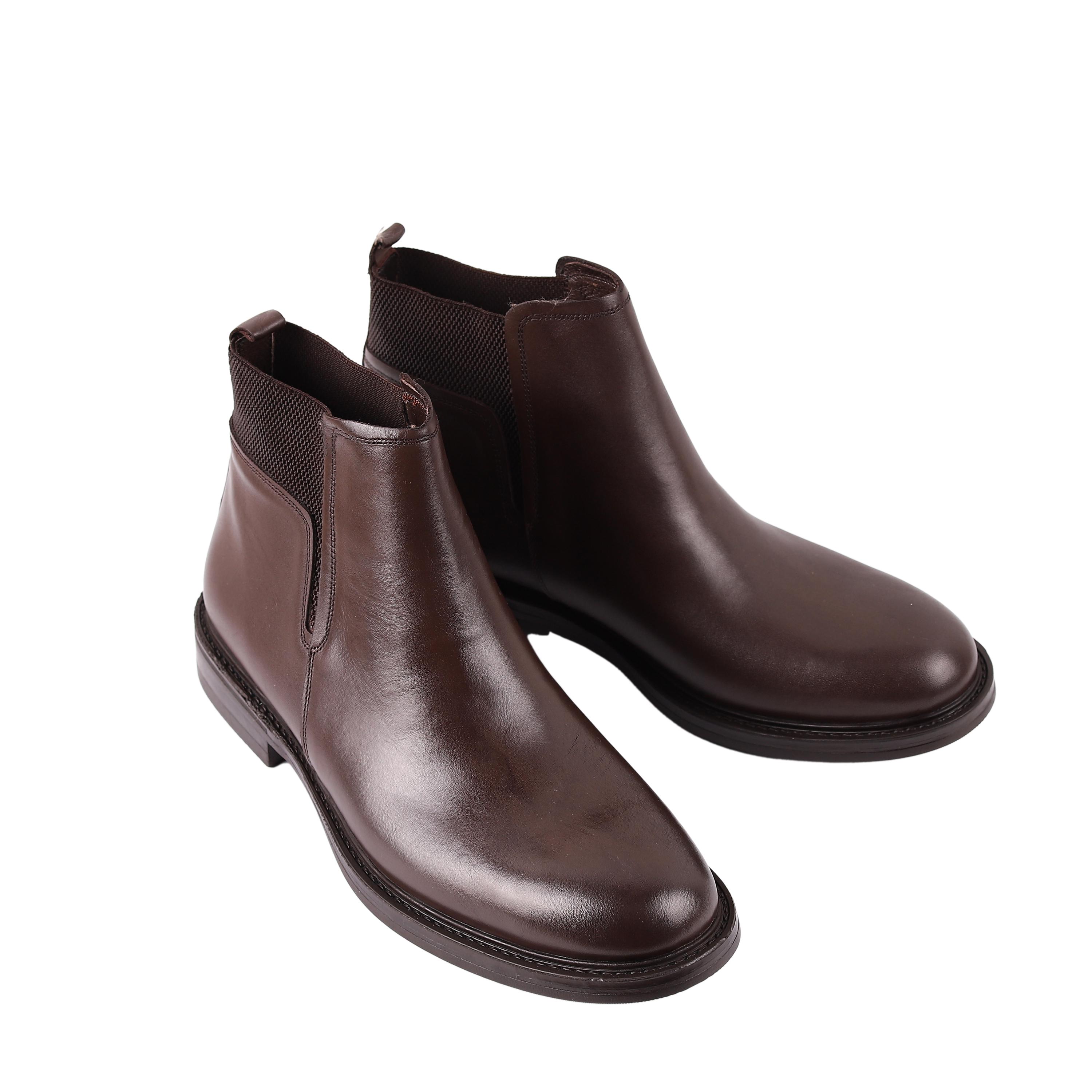 Bashwood Handmade Chelsea Dress Boots For Men Hicks Chelsea Boot in Dark Snuff Shield Suede – Baudoin & Lange main image 2