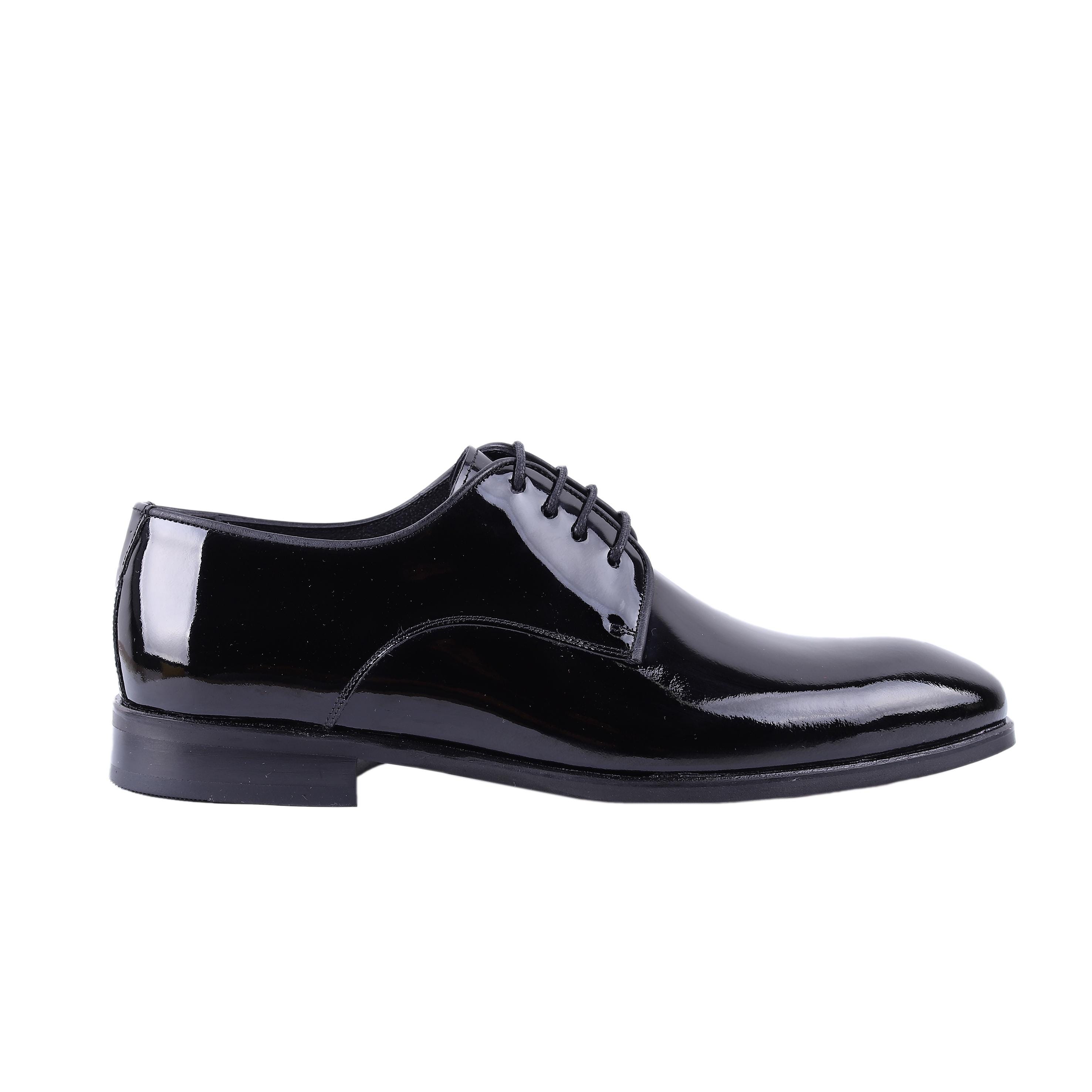 mens black leather dress sneakers Dress Sneakers In Black With Black Outsole main image 1