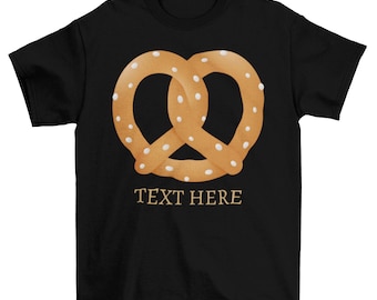 Customized I Heart Pretzels Pattern Classic T-shirt