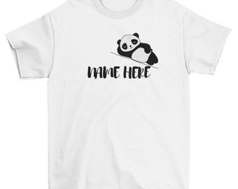 Customized Panda T-shirt, Cute Animal T-shirt, Funny Shirt