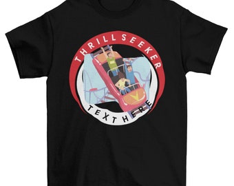 Customized Thrill Seeker Shirt, Thrill Rides Shirt, Carnival Vibes Shirt, Roller Coaster Shirt, Amusement Park Shirt, Family Gift Shirt