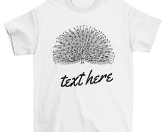 Personalized Peacock T-shirt, Peacock Wisdom, Animal Shirt, I Love Peacocks