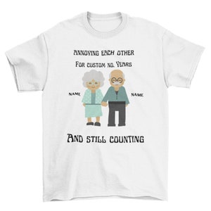 Customized Annoying Each Other Custom Name Personalized Shirt, Old Shirt, Grandparents Shirt, Lovers Shirt, Couple Shirt, Adult Shirt
