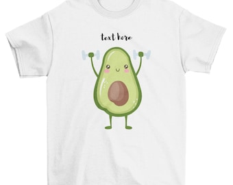 Customized Avocado Shirt, Fruits Shirt Design, Cute Avocado Shirt Design, Food Shirt Design, Minimal Shirt, Avocado Shirt Gift