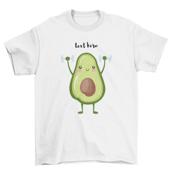 Customized Avocado Shirt, Fruits Shirt Design, Cute Avocado Shirt Design, Food Shirt Design, Minimal Shirt, Avocado Shirt Gift