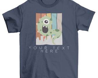 Customized Scary Monster Wrecking Havoc T-shirt, Custom Text Custom Shirt Design,