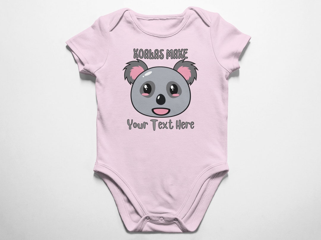 Customized Happy Koalas Bodysuit, Cute Little Baby Koalas Animal Design