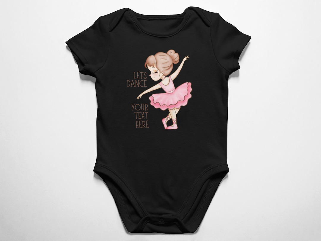 Customized Let's Dance Baby Ballet Dancers Baby Bodysuit, Cute Little ...