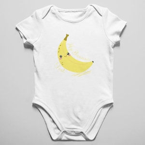 Customized Cute Banana Bodysuit , Fruits Bodysuit