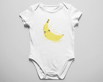 Customized Cute Banana Bodysuit , Fruits Bodysuit