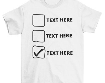 Customized Checklist Inspires T-shirt, Making Choices Shirt