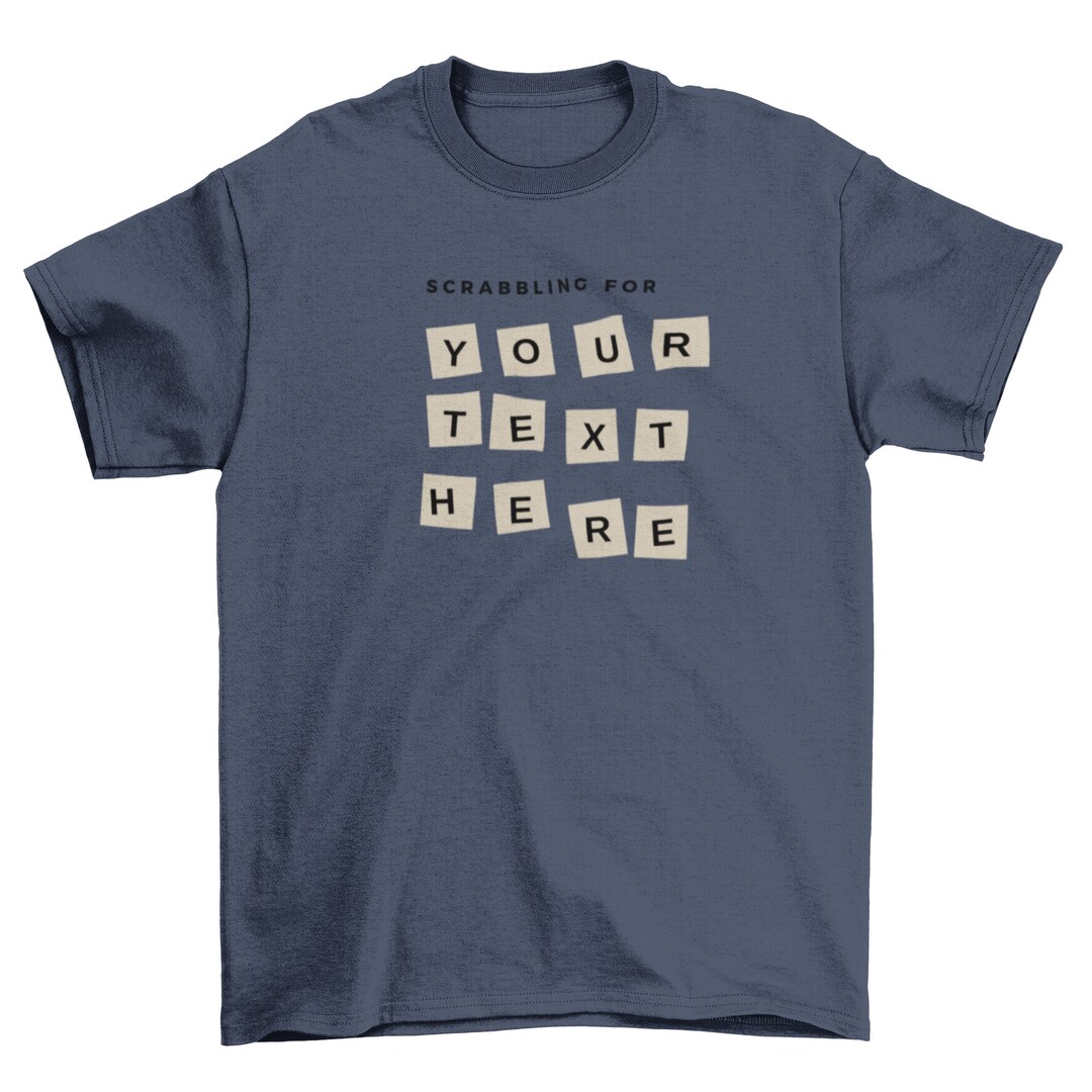 Customized Scrabble T Shirts Word, Scrabble Tshirt Featuring the Game
