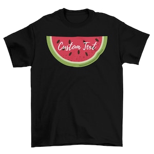 Customized Watermelon Shirt, Customized Watermelon Shirt, Fruit Shirt Print, Sweet Shirt Tee, Family Gift Shirt, Minimalist Shirt