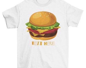 Customized Cute Burger. Hamburger Fast Food. Classic T-Shirt