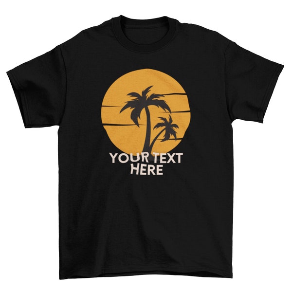 Customized Malibu Rum Shirt, Island Shirt Design, Palm Trees Shirt Design, Sun Shirt Design, Sunset Shirt Design, Family Gift Shirt