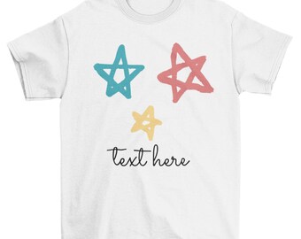 Customized Stars Patriot Shirt, Family Friendly Design Three Stars Tee T-Shirt