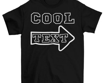 Customized Arrow Shirt, Cool Text, Custom Text Shirt, Custom Design