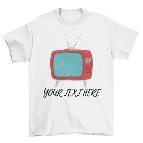 Customized Television Vintage Style Shirt, Old Era Television Shirt Design, Appliances Shirt Design, Late Technologies Shirt, Family Shirt