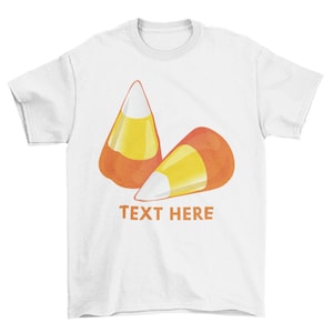 Customized Candy Corn Pattern Classic T-shirt
