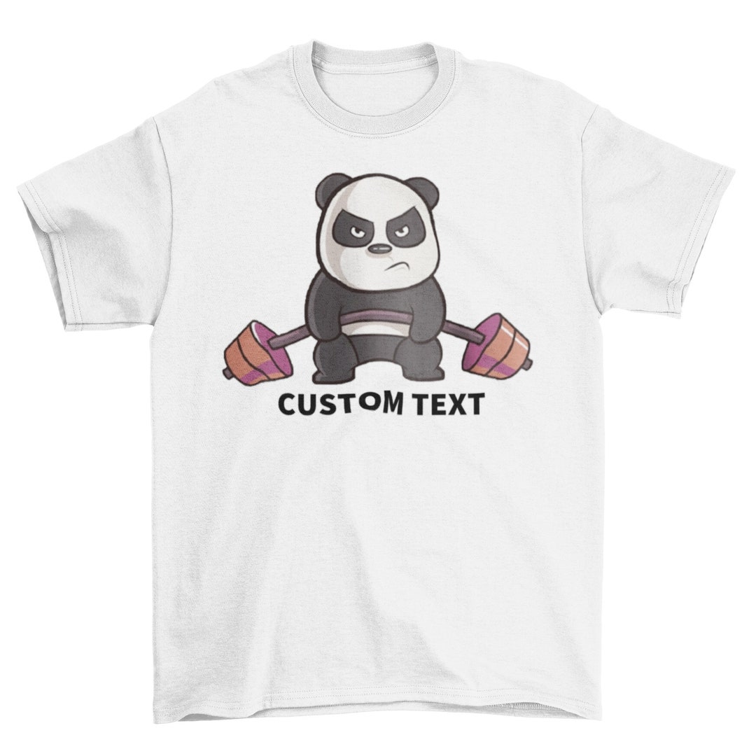 Customized Panda, Barbel, Mad, Angry Panda, Cute, Animals, Custom Text ...