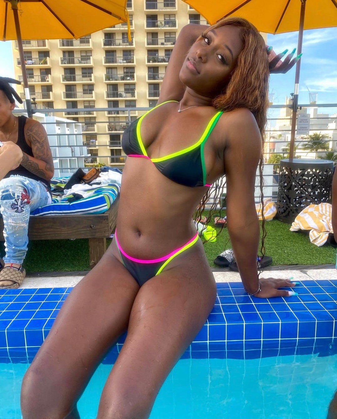 Miami Nights Two piece Color BlockEtsy