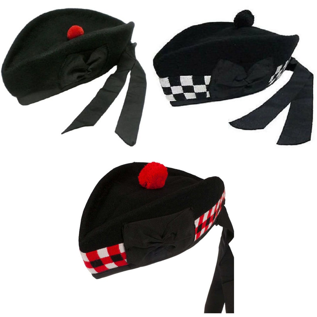 Traditional Glengarry Hat Scottish Kilt Hat Highlanders Outfit Etsy
