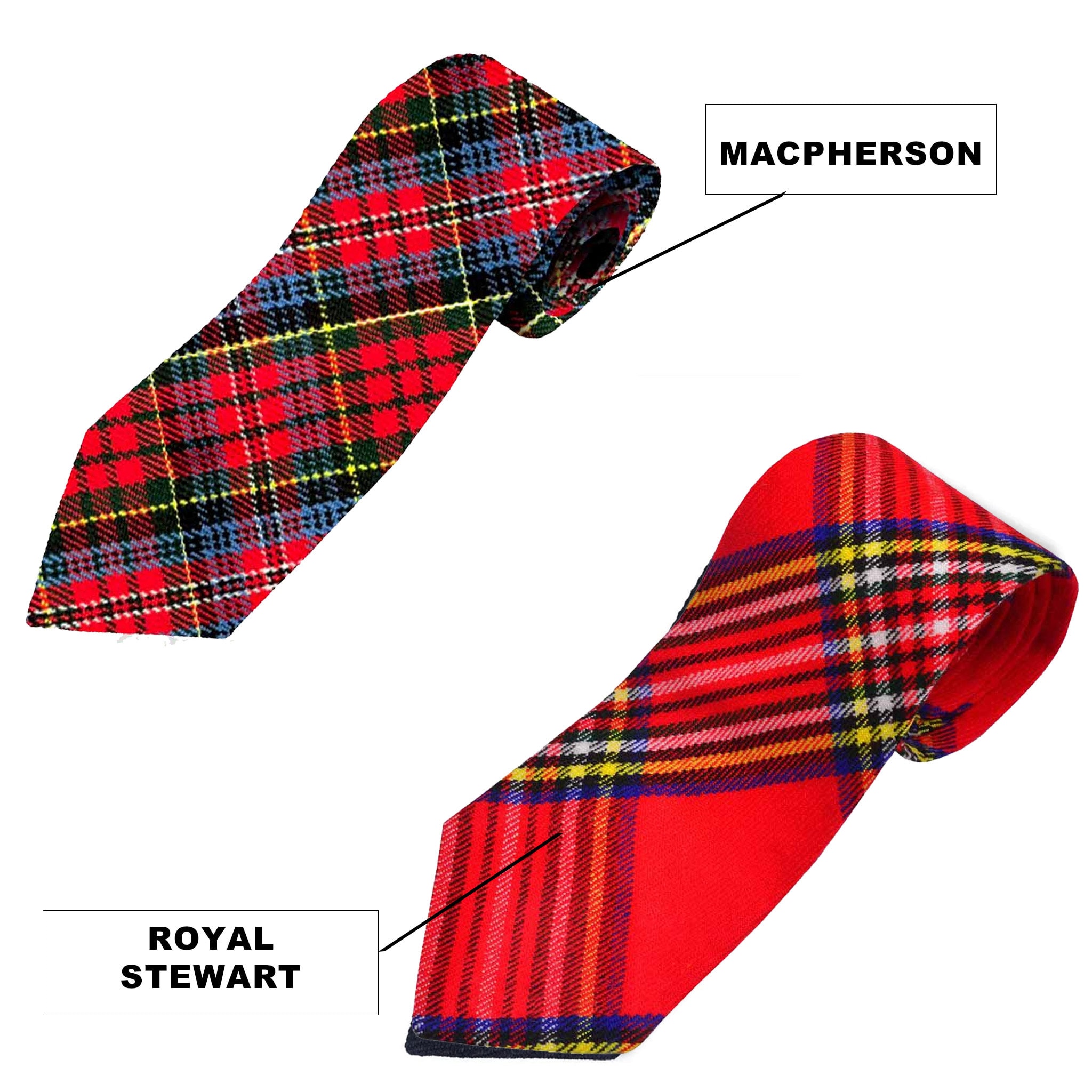 NEW PURE WOOL HIGHLANDWEAR SCOTTISH CLAN TARTAN NECK TIE IN OVER 170 TARTANS! EB - Foto 11