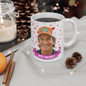 Taza de Jeff Probst, personalizada, de cerámica, ideal para regalar. Hecha a mano en EE. UU.
