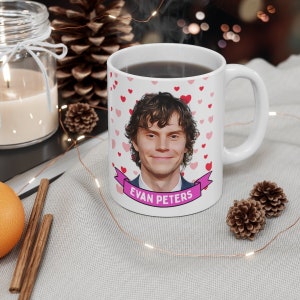 Evan Peters Cute Mug Gift, Customized Coffee/Tea Mug, Evan Peters Ceramic Mug, Cool Funny Evan Peters Mug Gift Idea Handmade in USA