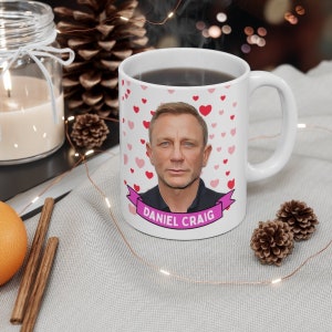 Daniel Craig Mug, Daniel Craig Cute Mug Gift, Customized Coffee/Tea Mug, Daniel Craig Ceramic Mug, Cool Funny Mug Gift Idea Handmade in USA