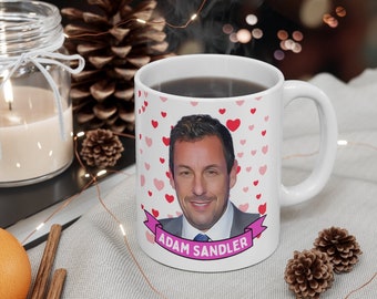 Adam Sandler Cute Mug Gift, Customized Coffee/Tea Mug, Adam Sandler Ceramic Mug, Cool Funny Adam Sandler Mug Gift Idea Handmade in USA