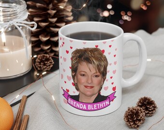 Mug Brenda Blethyn, Mug personnalisé, Mug en céramique Brenda Blethyn, Mug Brenda Blethyn, Mug Brenda Blethyn, Mug drôle Brenda Blethyn fait main aux Etats-Unis