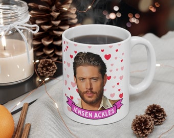 Jensen Ackles Cute Mug Gift, Customized Coffee/Tea Mug, Jensen Ackles Ceramic Mug, Cool Funny Jensen Ackles Mug Gift Idea Handmade in USA