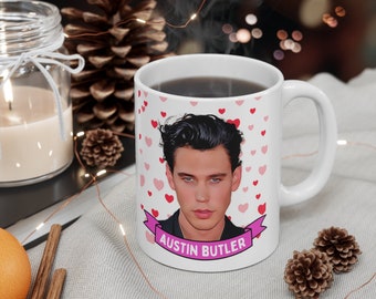 Austin Butler Cute Mug Gift, Customized Coffee/Tea Mug, Austin Butler Ceramic Mug, Cool Funny Austin Butler Mug Gift Idea Handmade in USA