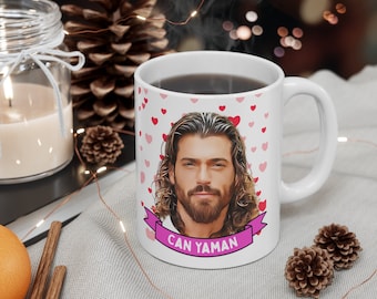 Can Yaman Mug Gift, Customized Coffee/Tea Mug, Can Yaman Ceramic Mug, Cool Funny Can Yaman Mug Gift Idea Handmade in USA