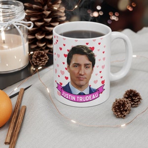 Justin Trudeau Mug, Customized Coffee/Tea Mug, Justin Trudeau Ceramic Mug, Cool Funny Justin Trudeau Mug Gift Idea Handmade in USA