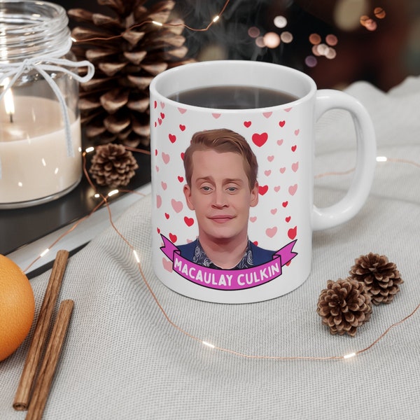 Macaulay Culkin Mug, Customized Coffee/Tea Mug, Macaulay Culkin Ceramic Mug, Cool Funny Macaulay Culkin Mug Gift Idea Handmade in USA