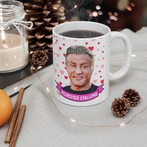 Sylvester Stallone Mug, Customized Coffee/Tea Mug, Austin Butler Ceramic Mug, Cool Funny Austin Butler Mug Gift Idea Handmade in USA