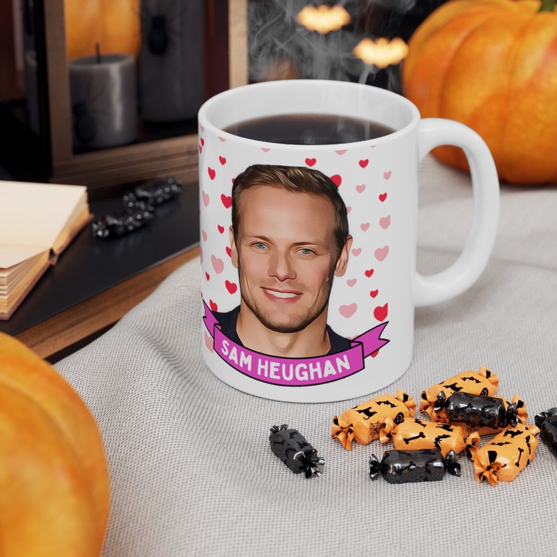 Sam Heughan Cute Mug Gift, Customized Coffee/Tea Mug, Sam Heughan Ceramic Mug, Cool Funny Sam Heughan Mug Gift Idea Handmade in USA Active image 8