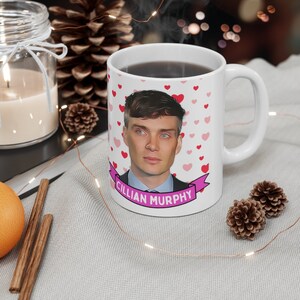 Cillian Murphy Cute Mug Gift, Customized Coffee/Tea Mug, Cillian Murphy Ceramic Mug,Cool Funny Cillian Murphy Mug Gift Idea Handmade in USA image 5