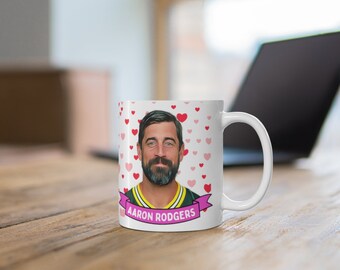 Aaron Rodgers Cute Mug Gift, Customized Coffee/Tea Mug, Aaron Rodgers  Ceramic Mug, Cool Funny Aaron Rodgers Mug Gift Idea Handmade in USA