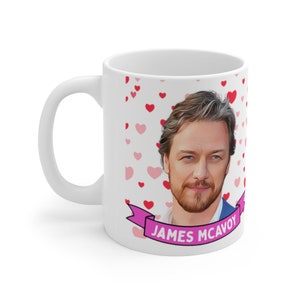 James McAvoy Cute Mug Gift, Customized Coffee/Tea Mug, James McAvoy Ceramic Mug, Cool Funny James McAvoy Mug Gift Idea Handmade in USA image 3