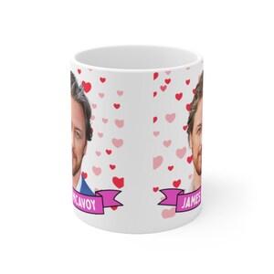 James McAvoy Cute Mug Gift, Customized Coffee/Tea Mug, James McAvoy Ceramic Mug, Cool Funny James McAvoy Mug Gift Idea Handmade in USA image 2