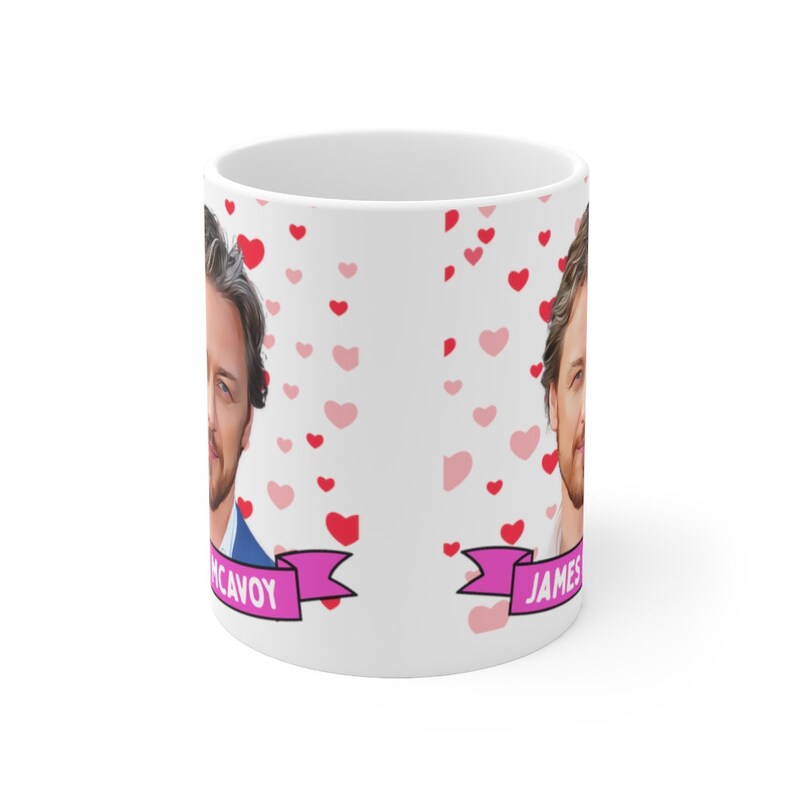 James McAvoy Cute Mug Gift, Customized Coffee/Tea Mug, James McAvoy Ceramic Mug, Cool Funny James McAvoy Mug Gift Idea Handmade in USA image 2