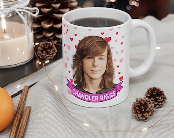 Chandler Riggs Cute Mug Gift, Customized Coffee/Tea Mug, Chandler Riggs Ceramic Mug, Cool Chandler Riggs Mug Gift Idea Handmade in USA